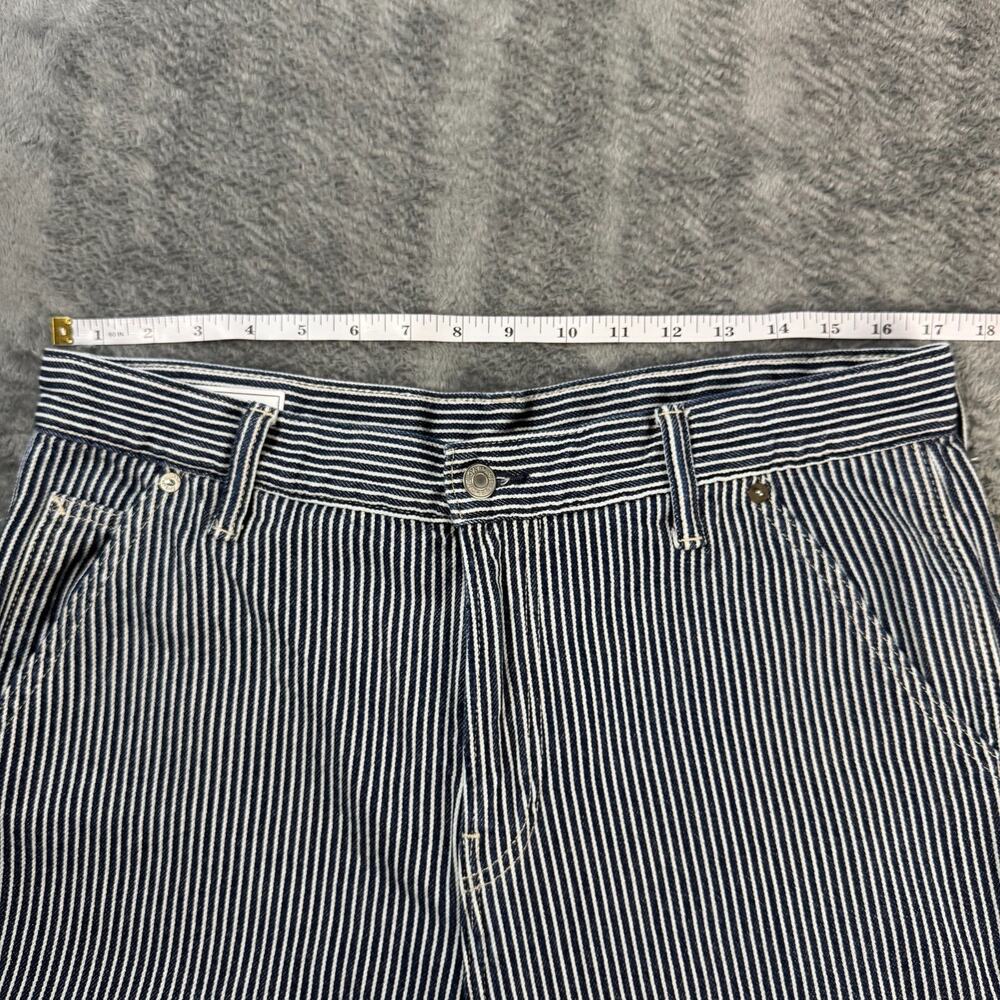 Gap Hickory Striped Straight Leg Carpenter Pants Size 32x30 Railroad - Picture 9 of 15